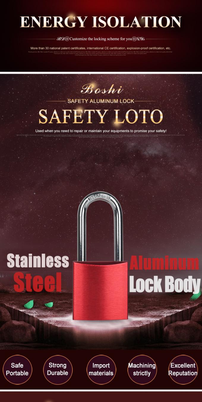 Cadeado de alumínio BD-A01 da segurança, produtos de Loto com certificação do CE