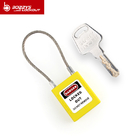STAINLESS STEEL WIRE SAFETY PADLOCK BD-G41 any colors available, usually red and yellow